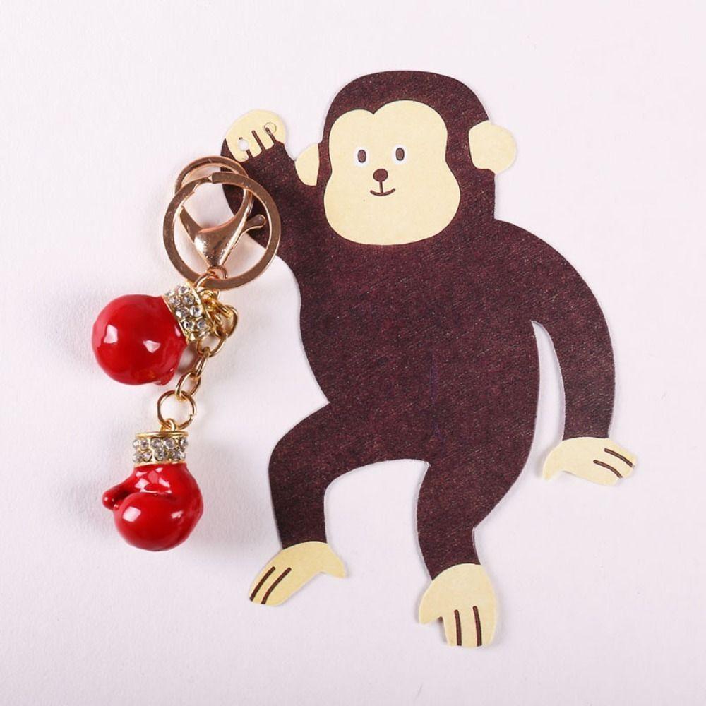 Аксессуары для рюкзака Металлический кулон Спичка Спорт Брелок для ключей Креативный брелок в виде боксерской перчатки Подарок