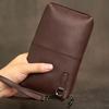 Натуральная кожа, повседневный мужской клатч, кошелек для телефона, мини-кошельки для монет, держатель для кредитных карт, черные деловые маленькие сумки для денег