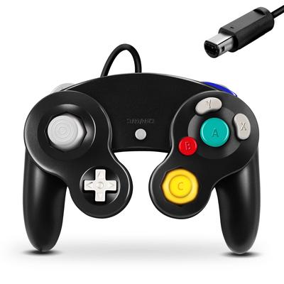 Проводной контроллер FIOTOK Gamecube Classic для Wii, контроллер Nintendo Gamecube, (черный)