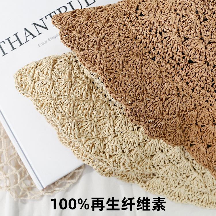 Полая соломенная шляпа женская пляжная летняя шляпа солнцезащитная шляпа солнцезащитная модная шляпа-ведро солнцезащитная шляпа складная шляпа