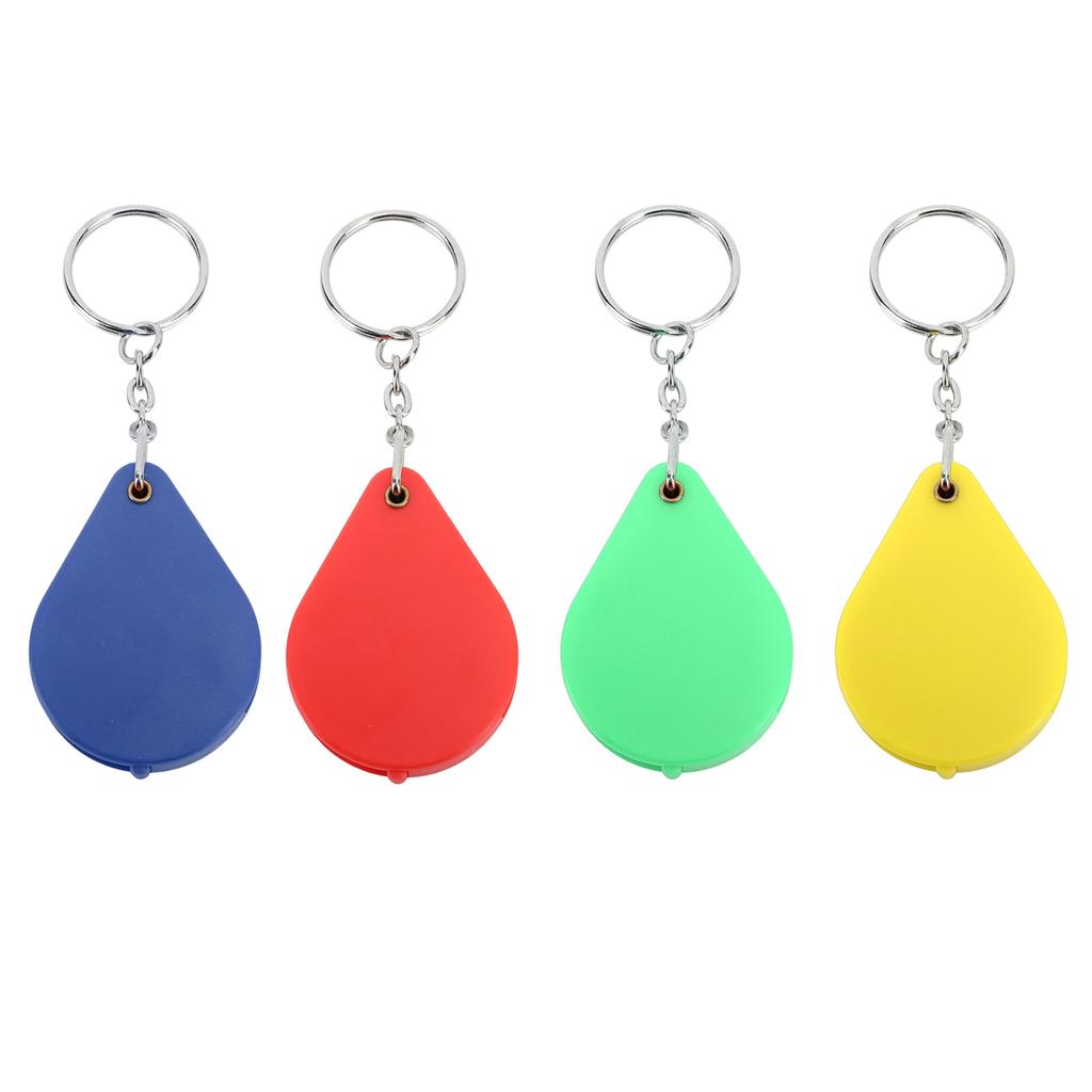 Magnifier Keychain 10X Magnification Foldable Portable Mini Magnifying Glass with Key for Outdoor Reading Magnifier