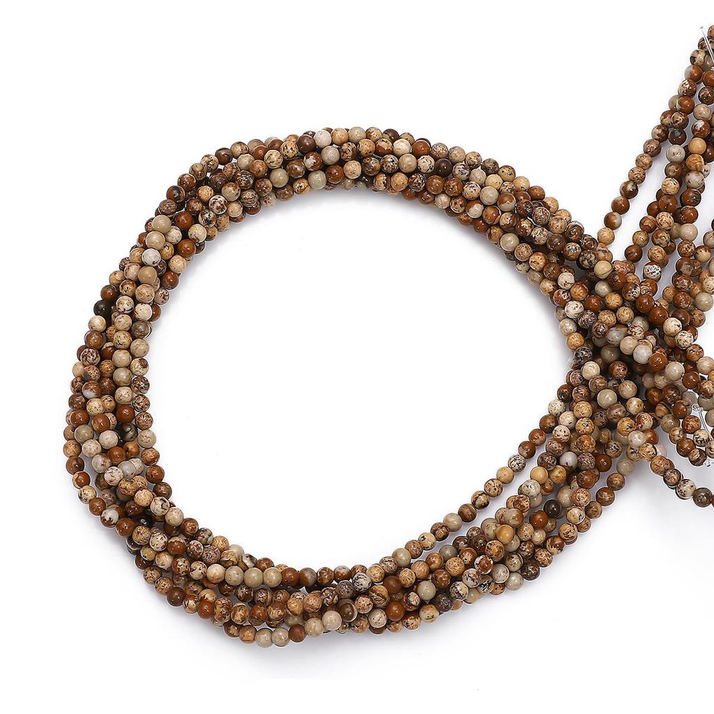 Натуральный камень, разноцветные агаты, нефрит, яшма, круглые свободные бусины для изготовления ювелирных изделий, браслет, ожерелье, аксессуары, 15 дюймов, нить