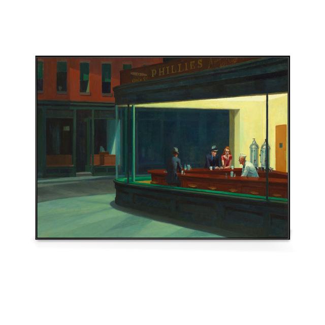 Эдвард Хоппер Знаменитая абстрактная живопись на холсте Постеры Печать Современное настенное искусство Картина для гостиной Интерьер Домашний декор Cuadros