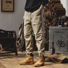 Мужской ретро комбинезон, брюки, повседневные брюки, нишевый дизайн, универсальный тренд, с манжетами, свободный уличный стиль