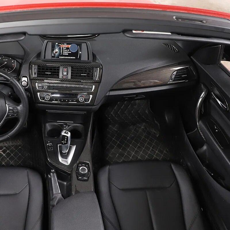 ABS углеродное волокно, автомобильный центр управления, украшение интерьера, наклейка для BMW 1 2 серии F20 F21 F22 F23 2012-2018, автомобильные аксессуары