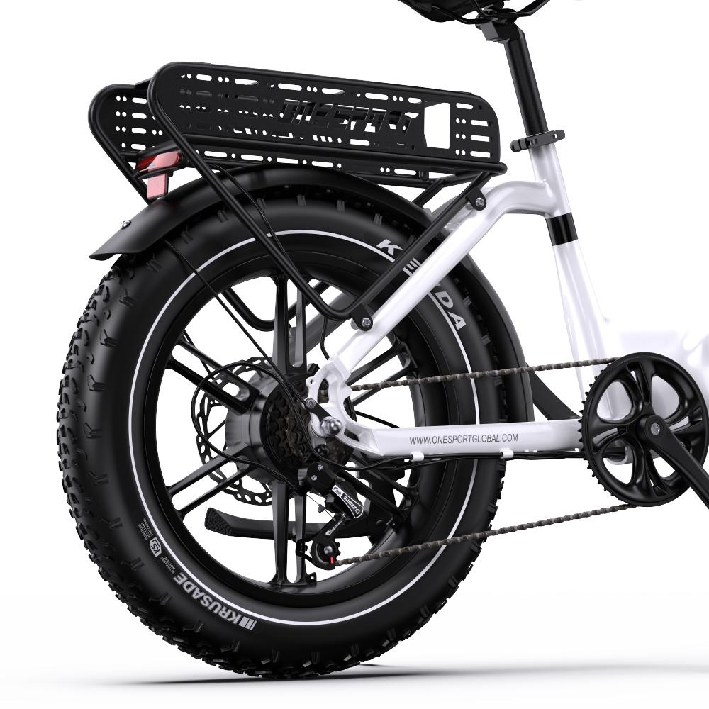 ONESPORT OT08 Adults E-Bike - 500W Responsive Motor 48V18Ah Removable Battery 120KG Weight Capacity Perfect for Daily Errands