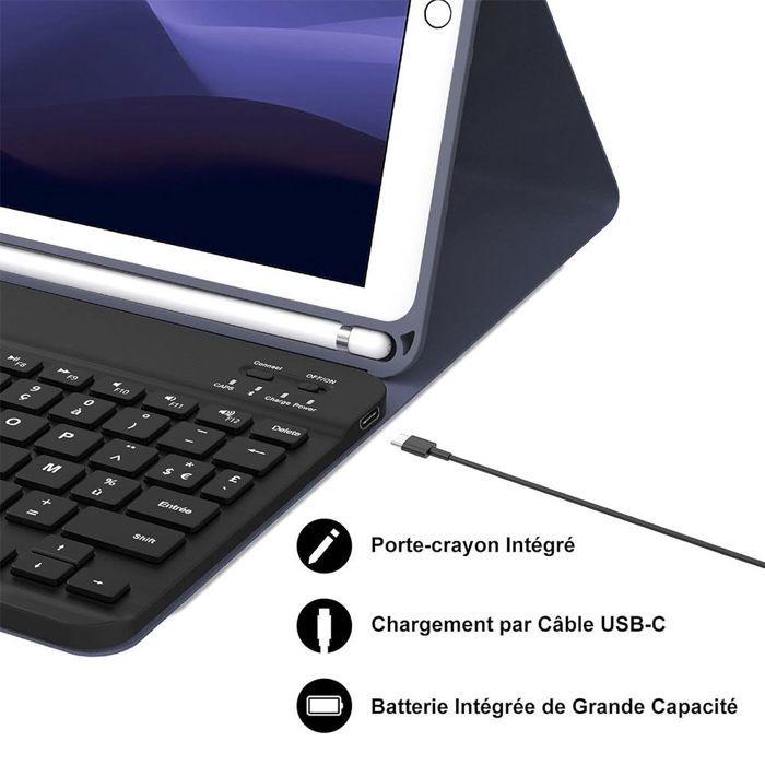 Coque Clavier pour iPad Air 3 10,5" / iPad Pro 10,5" - Cuir PU Violet avec Clavier + Souris + Stylet