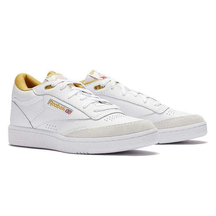 Reebok Кроссовки унисекс Club C Series Mid II Удобные Универсальные Кроссовки с низким верхом Белые 100033036