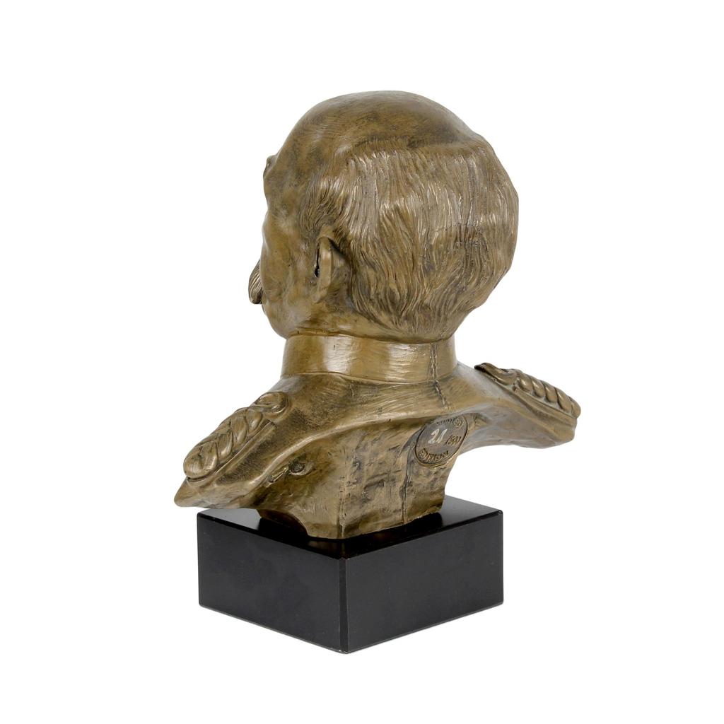 Otto von Bismarck - marble bust, statuette of a famous person, decoration for office, school, and hotel by the Art-Dog brand