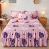 New Princess Printed Double Layers Bed Skirt Non-slip Mattress Cover Home Bedroom Soft Bedspread Bed Skirt Bedsheet Bed Cover