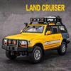 1/24 Модель автомобиля из сплава Toyota Land Cruiser LC80, Литой металлический игрушечный внедорожник, Модель автомобиля с симуляцией звука и света, Детский подарок