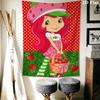 Strawberry Shortcake A Wall Hanging Printed Fabric Blanket Decorative Tapestries for Bedroom Living Room Home Decor