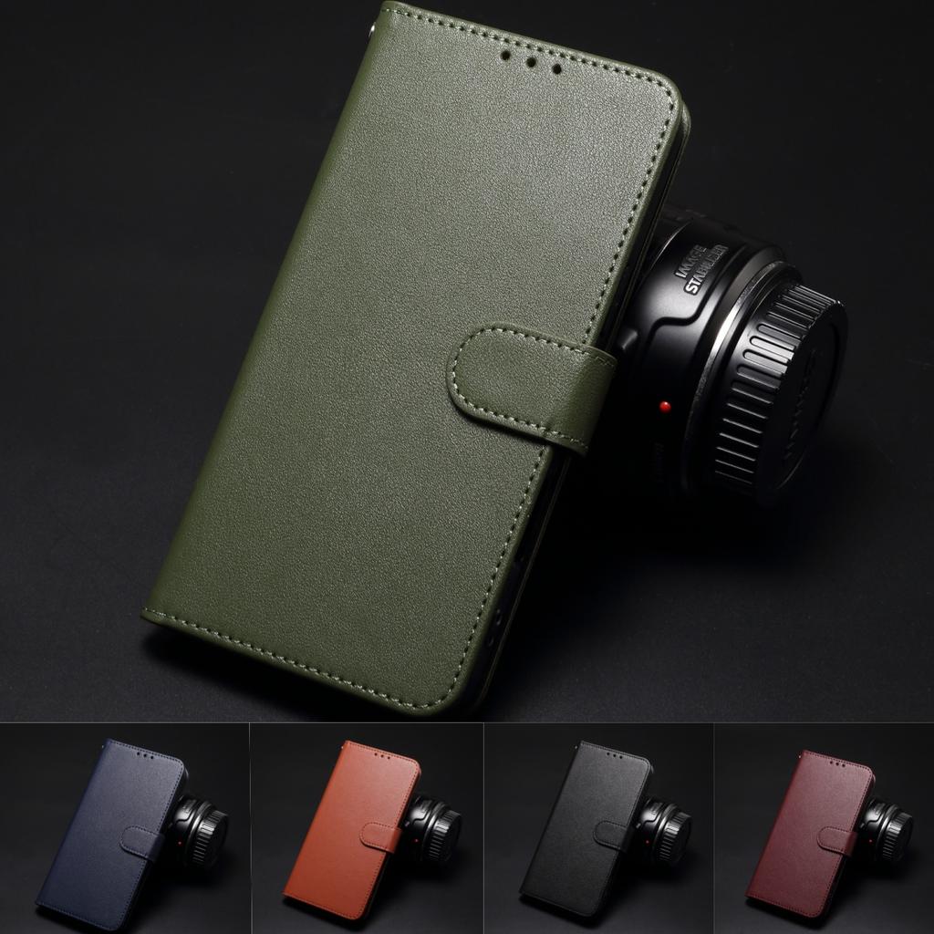 Деловой Кожаный Кошелек-Книжка Чехол для Телефона для iPhone 17 Pro Max 16 Plus 15 14 13 12 Карман для Сумки Подставка Тонкая Облегающая Крышка