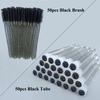 50pcs Reusable Eyelash Brush Tube for Disposable Mascara Wands Applicator Replaceable Dust-proof Eye Lash Eyebrow Brush Tube