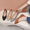 Spring and Summer Single Shoes Soft Leather Pointed Shoes Flat Versatile Light and Comfortable Women's Shoes
