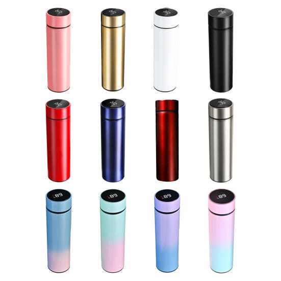 Умная термокружка с дисплеем температуры 500 мл из нержавеющей стали с вакуумной изоляцией чайный пакетик фильтр портативная дорожная чашка