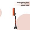 Car Snow Brush And Ice Scraper Extendable Windshield Cleaning Tool Car Snow Scraper Brush With 360 Degree Pivoting Head For