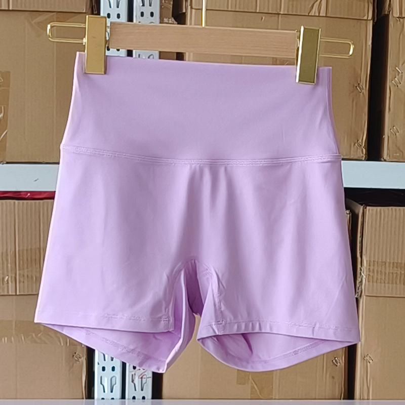 Женские шорты для йоги с высокой посадкой, нейлон, облегающие, высокая эластичность