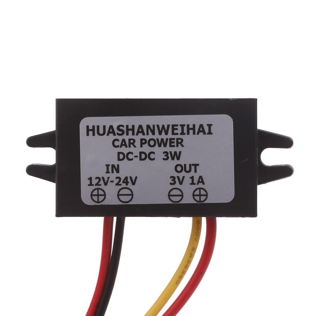 Понижающий модуль питания от 12 до 24 В до 3 В, 1 А. Эффективный адаптер питания, преобразующий напряжение от 12 В до 3 В для игрушечного радио.