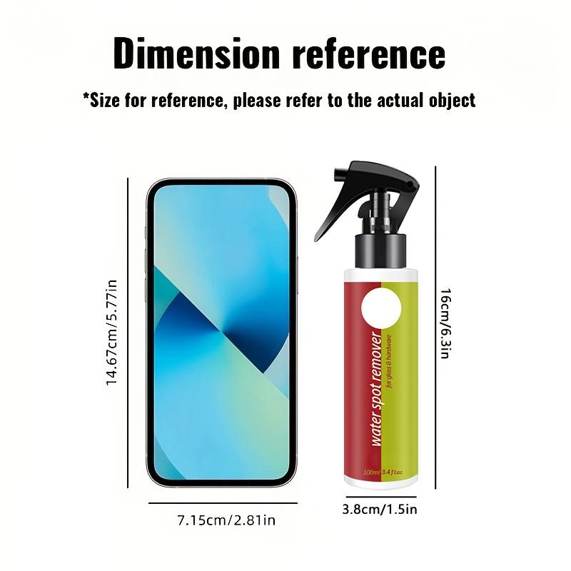 Чистящее средство для стекол в ванной, пятновыводитель от жесткой воды для душевых дверей, зеркал, плитки и смесителей, мощное средство для удаления накипи с поверхностей из нержавеющей стали и керамики