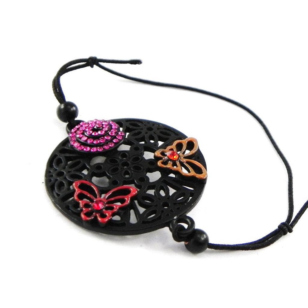 NOA [H8745] - Дизайнерский браслет «Кармен» красный черный