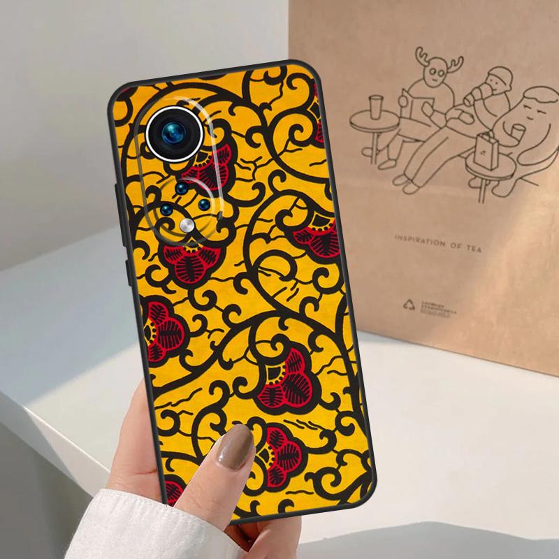 Африканская восковая ткань Для Honor Magic 7 Lite 5 6 8 Pro Чехол Для Honor 400 200 90 70 50 X8c X8b X9a X9b X9c X9d Win