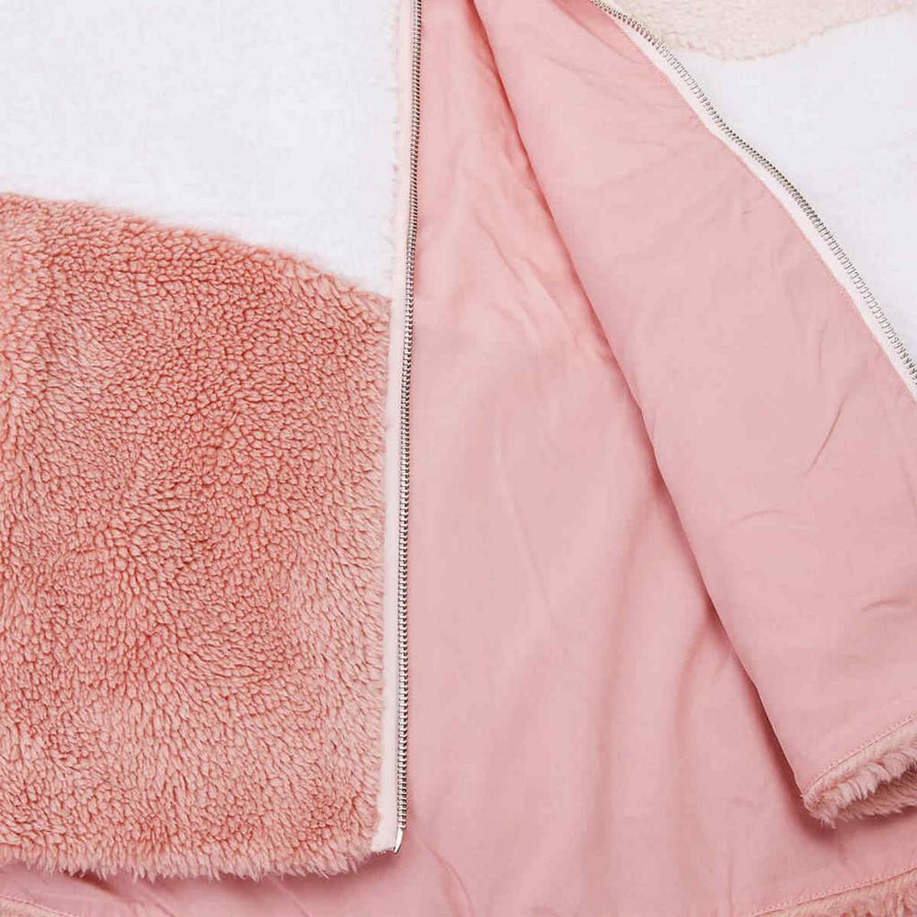 Puma Куртка с капюшоном из искусственной овчины с вышитым логотипом и цветными блоками, унисекс, белая, розовая 678721-24