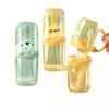 Travel Mouthwash Cup Wash Set Toothbrush Toothpaste Organizer Portable Couple Travel Travel Student Toothbrush Cup