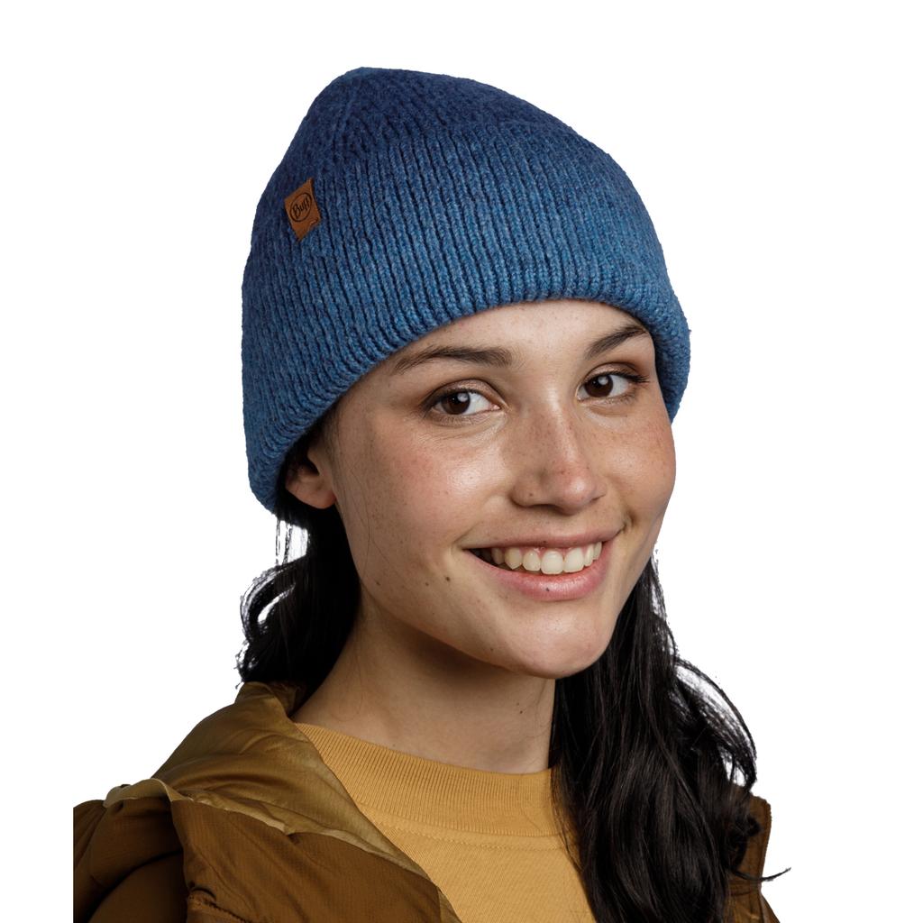 BUFF Marin Knitted Hat Beanie, Unisex Blue Cap