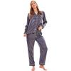 Keanu Womens/Ladies Satin Long Pyjama Set