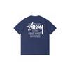 Футболка Stussy с коротким рукавом для подростков Свободный крой Хлопок 270 г Круглый вырез Повседневная одежда