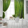 Бамбуковый лес, зеленые бамбуковые растения, оконные шторы, шторы для спальни, кухни, панели, домашний декор, шторы для гостиной