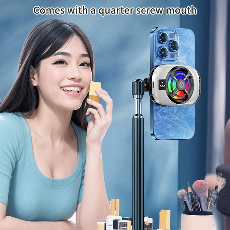 Полупроводниковый кулер для мобильного телефона, радиатор с задним зажимом для игр/прямых трансляций, кулер для телефона для iPhone Android универсальный