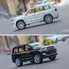 Масштаб 1/24 Toyota Land Cruiser, литая под давлением модель автомобиля, игрушечный автомобиль с откатным механизмом, звуком и светом для детей, коллекция подарков для мальчиков и девочек
