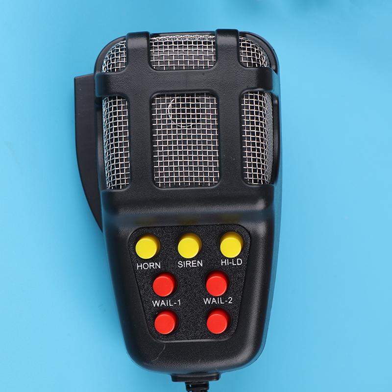 7-Sound Loud Car Warning Alarm Truck Alarm Loudspeaker 12V Siren Air Horn 110Db Megaphone Police Firemen Car Warning Alarm