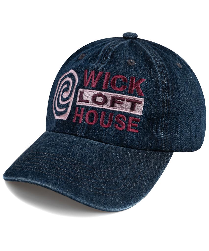 Кепка Wig E Loft House из денима - Индиго деним
