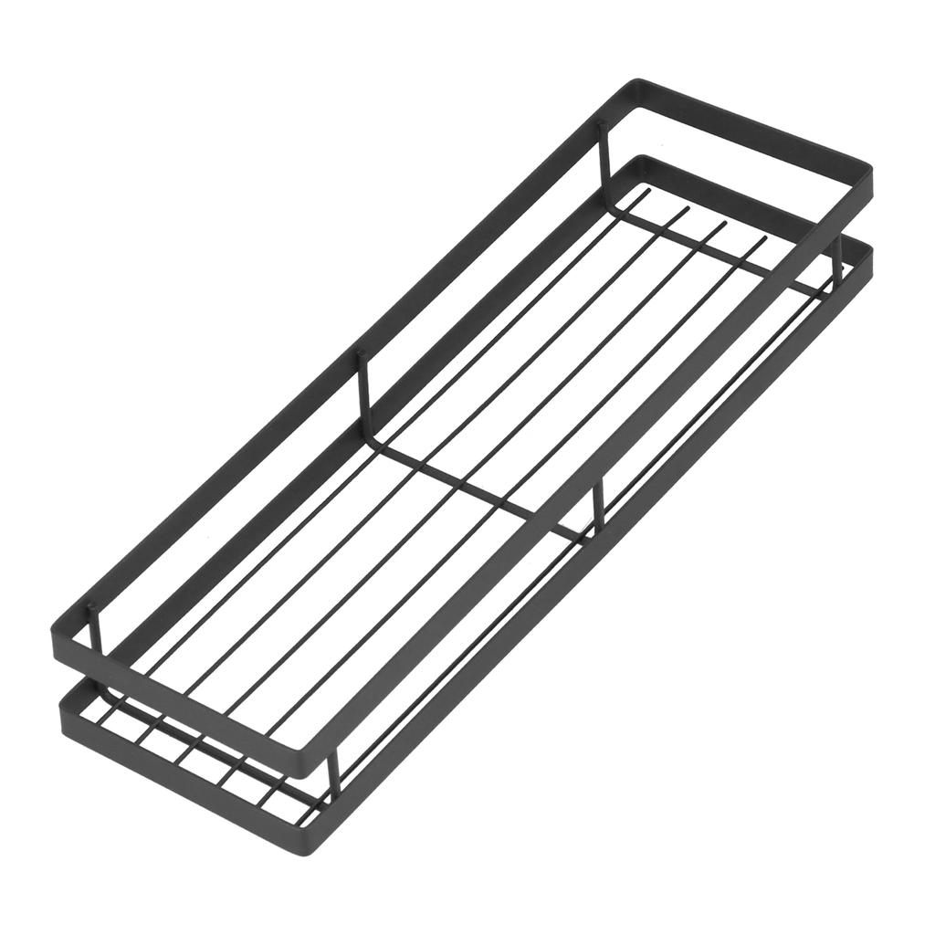 Spice Rack Wall Mounted Seasoning Rack Iron Cabinet Storage Holder Organizer for KitchenLength 40cm   15.7in