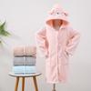Autumn Winter Bathrobes for Kids Boys Thicken Warm Fleece Homewear Children Girls Lengthen Flannel Robes Kids Sleepwear