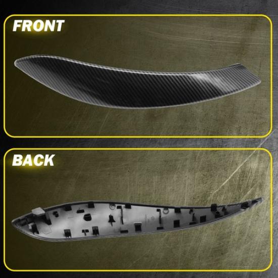 2Pcs ide Door Handle Covers Trim Fits BMW 4 Series F36 2013-2018 Carbon Fiber