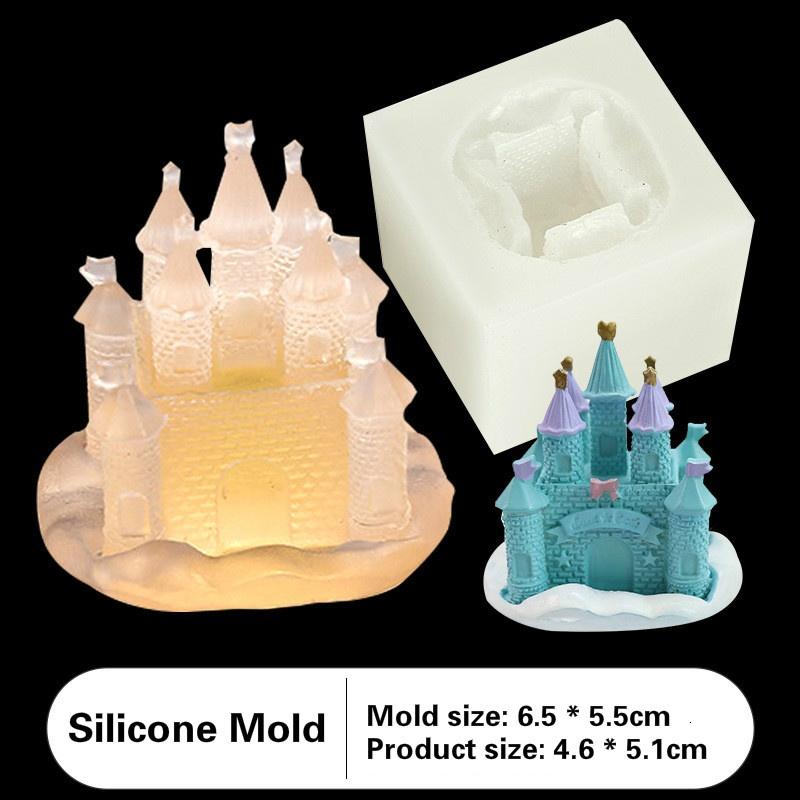 Трехмерный замок силиконовая форма DIY кристалл эпоксидный клей антикварная силиконовая форма форма для торта