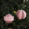 Petal Christmas Tree Ornaments Pink Xmas Tree Hanging New Christmas Ball  Xmas Decorations