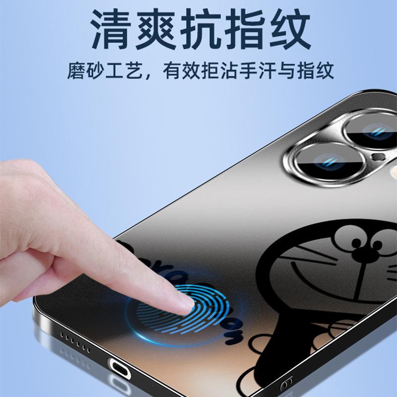 Подходит для чехла мобильного телефона Apple 16, новый iPhone17promax гальванизированное матовое стекло 15pro с защитной пленкой для камеры