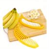 Stainless Steel Banana Slicer - Easy-to-Use Fruit Cutter for Salads & Platters, Durable Kitchen Gadget
