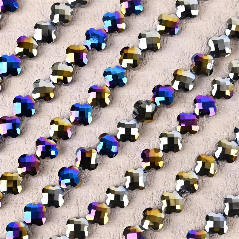 Гальванизированный четырехлистный клевер шерпа бисерные аксессуары для изготовления ожерелий своими руками