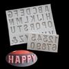 Cross-Border Alphanumeric Silicone Mold for Fondant, Chocolate, or Clay Cake Decoration