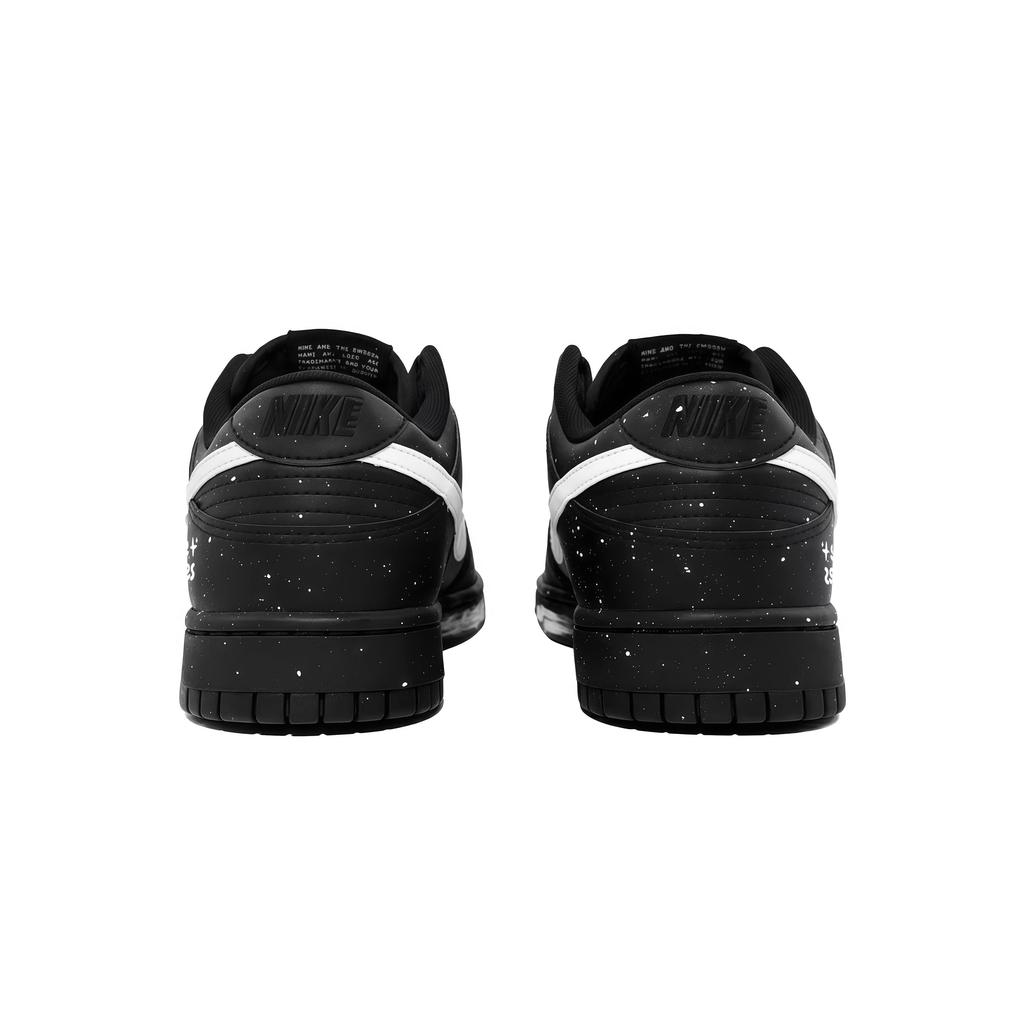 Nike Dunk Starry Memory Begins Abrasion Resistant Abrasion Resistant Low top Skateboard Shoes Unisex Black IO7606-010(Team266-)