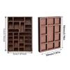 Variety Grids Mini Jewelry Holder Brown Dollhouse Shelf NEW Miniature Trinket Shelf  Ornaments