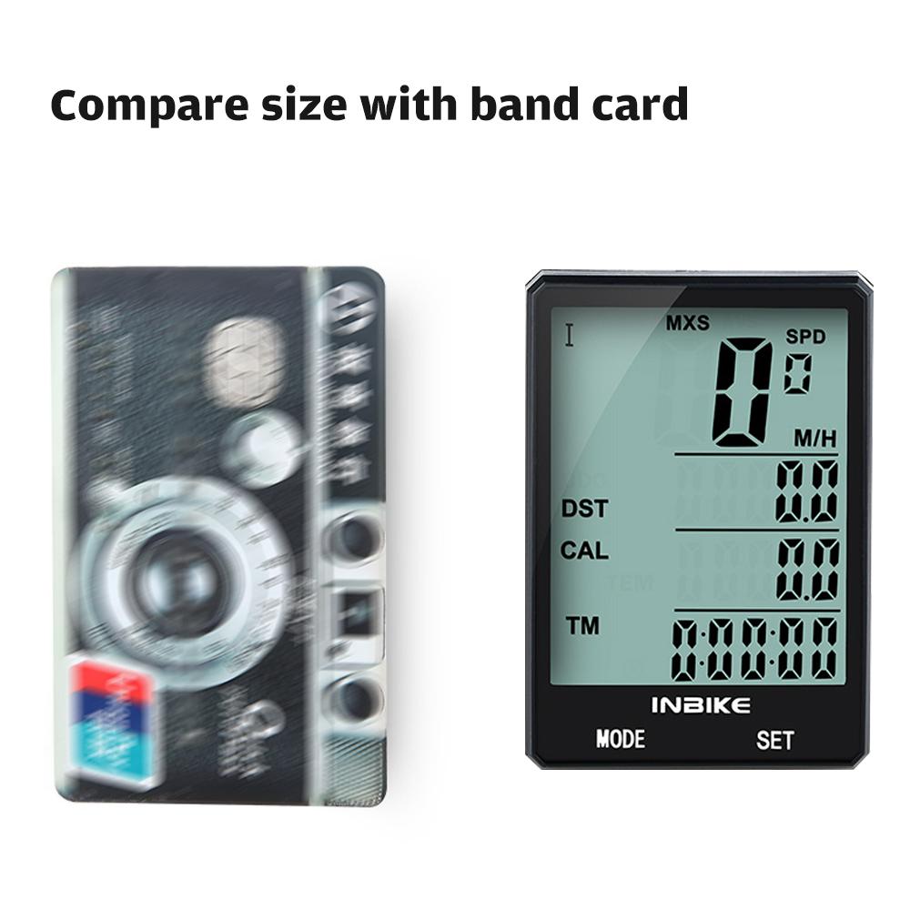 INBIKE 2.8 Inch Bike Wireless Computer Multifunction Rainproof Riding Bicycle Odometer Cycling