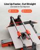 600 mm Manual Tile Cutter, Upgraded Sliding Head Cutting Tool with Spring-Loaded Base, Angle Fence, Tungsten Carbide Cutting Wheel, Alignment Guide,