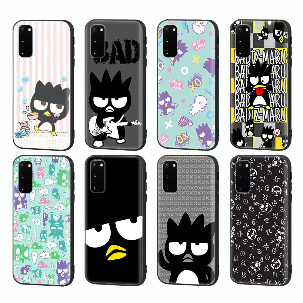 Чехол HK24 Badtz Maru Cartoon Black Sofe для iPhone 16 15 Plus 14 13 Pro 8 SE XR XS Max P30 Nova 5T Y5P Y6 Y7 Y8P Y9 Realme C30 C33 C31 VIVO Y36 V27